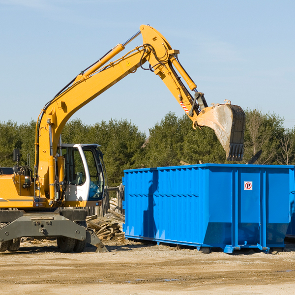 can i choose the location where the residential dumpster will be placed in Weissport Pennsylvania